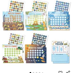 Colorful Potty Training Chart Set with Stickers